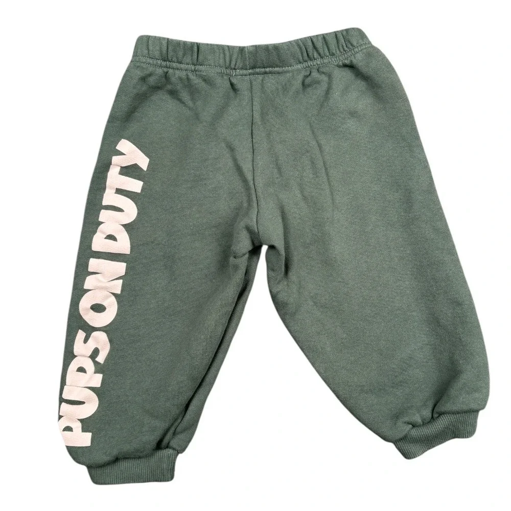 Zara Paw‎ Patrol Pups on Duty Olive Green Toddler Pants Size 3 Years 654